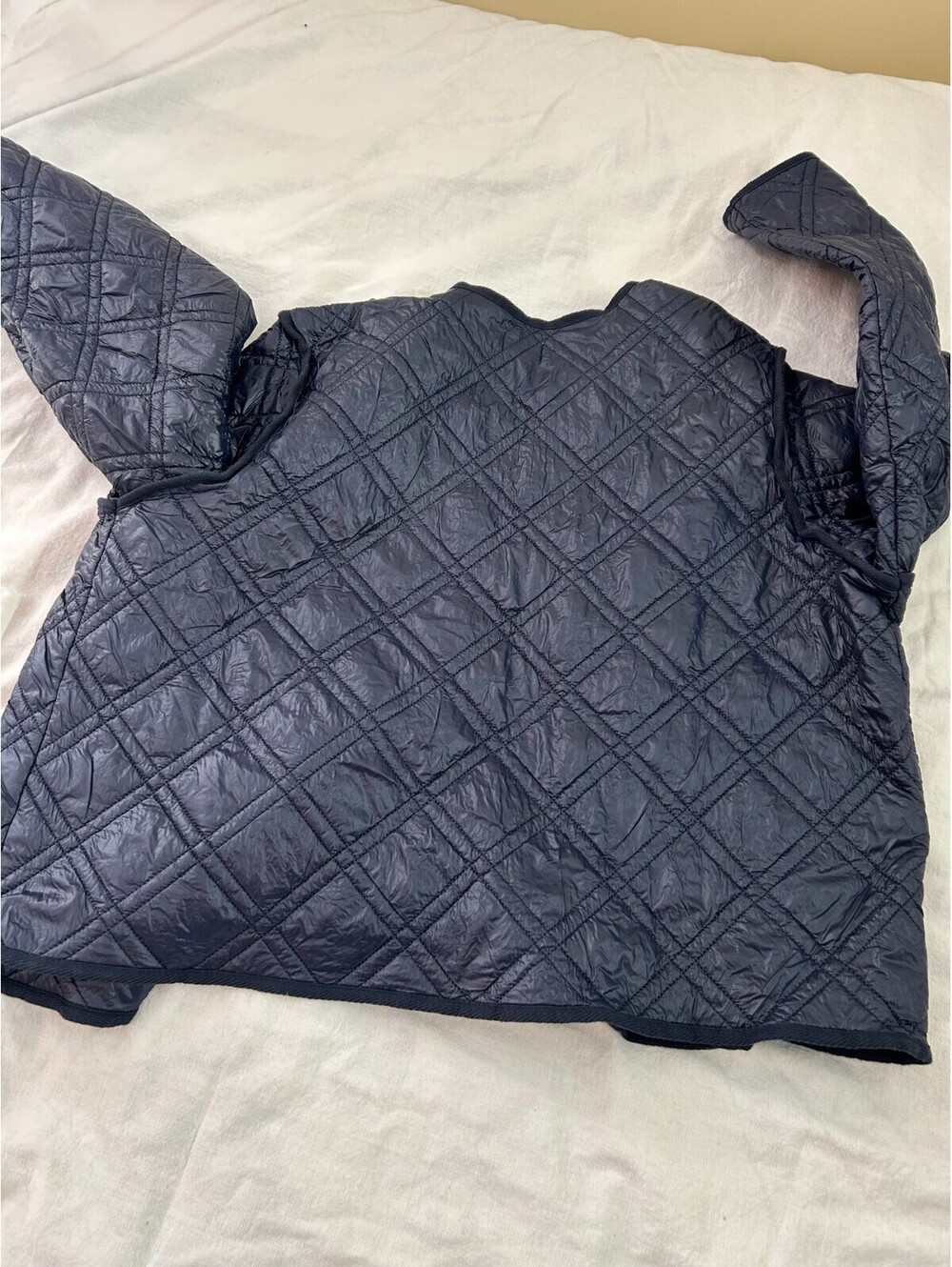 TIME AND TRU WOMENS NYLON BLUE QUILTED JACKET RAIN/WATER RESISTANT XXL - Picture 9 of 9